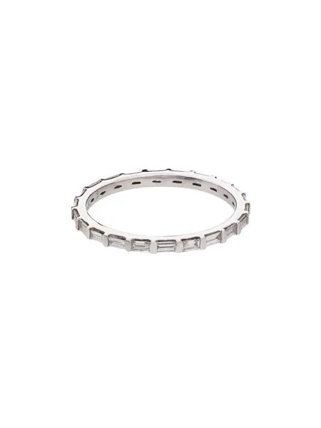 Dana Rebecca Designs кольцо Baguette из белого золота с бриллиантом