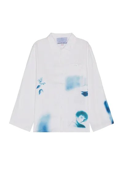 Рубашка Jungles Waiting Around Long Sleeve Button Up, белый