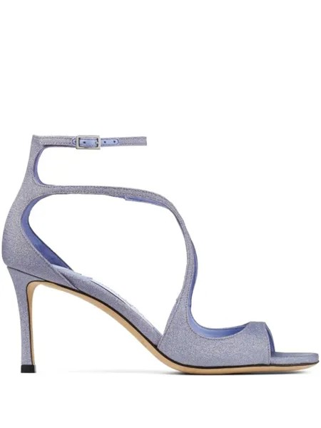 Jimmy Choo босоножки Azia 75 с ремешками, фиолетовый