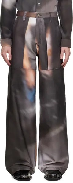 Эксклюзивные коричневые джинсы Serapis SSENSE