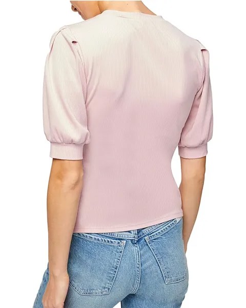 Свитер 7 For All Mankind Crew Neck Puff Shoulder, цвет Soft Berry