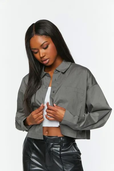 Рубашка свободного кроя из поплина Forever 21