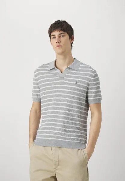 Футболка с принтом Short Sleeve Polo Ralph Lauren, цвет andover heather