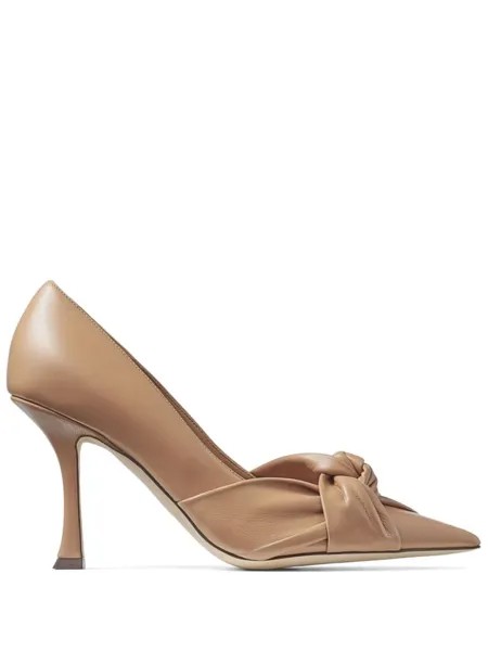 Jimmy Choo туфли Hedera 90, нейтральный цвет