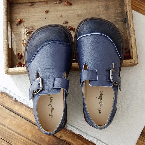 Careaymade-весенне-осенние туфли из натуральной кожи Удобные туфли на низком подошве кеды с низким берцем обувь с ремнем и пряжкой японская обув...