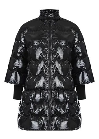 Черный глянцевый пуховик Red Valentino