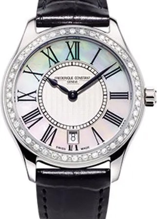Швейцарские наручные  женские часы Frederique Constant FC-220MPW3BD26. Коллекция Classics