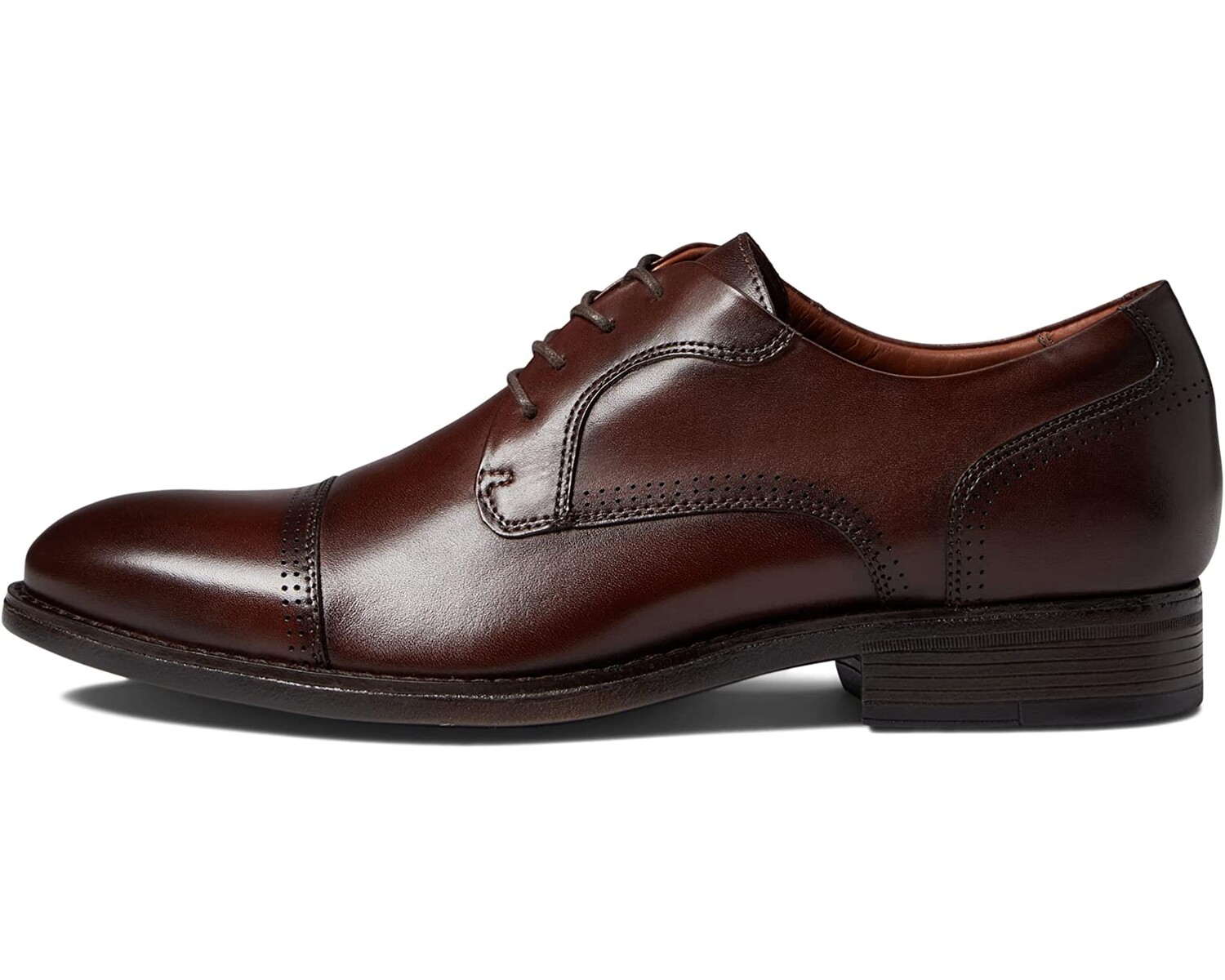 Оксфорды Hawthorn Cap Toe Johnston & Murphy, полное зерно красного дерева