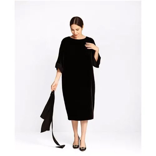 Платье Ummami бархат шелк 168 (черный M/L/170)