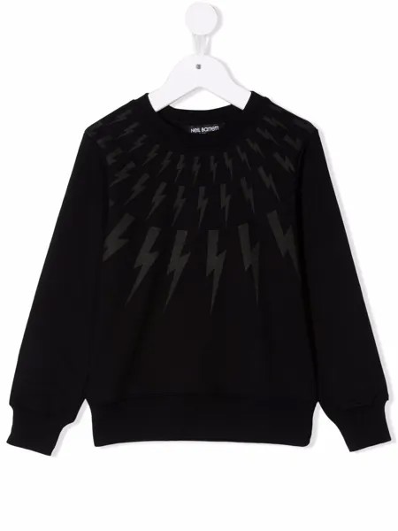 Neil Barrett Kids толстовка с блестками