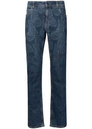 ETRO джинсы с узором пейсли