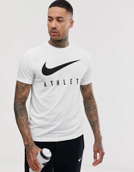 Белая футболка Nike Training Dri-FIT athlete-Белый