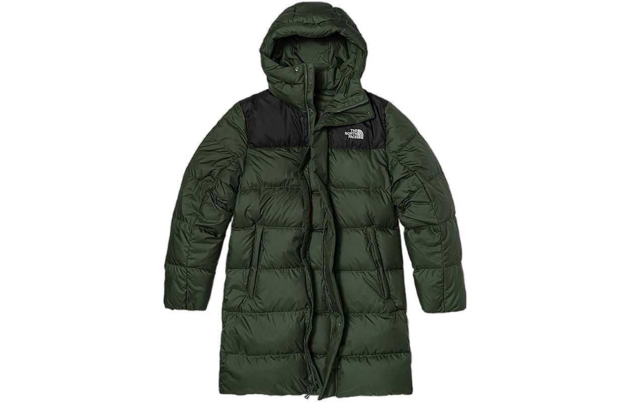 Пуховик мужской зеленый The North Face, зеленый