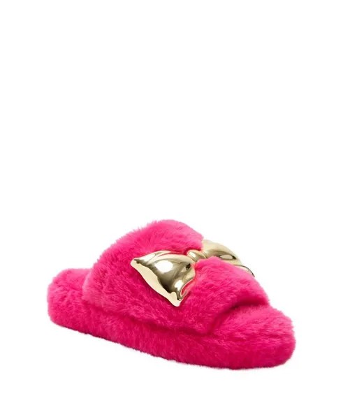 Женские шлепанцы без шнуровки The Fuzzy Bow Katy Perry, цвет Hot Pink