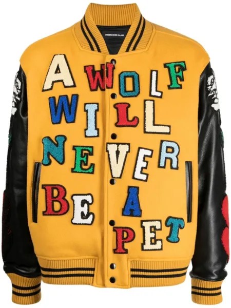 Undercover бомбер x K. Tolnoe Varsity, желтый