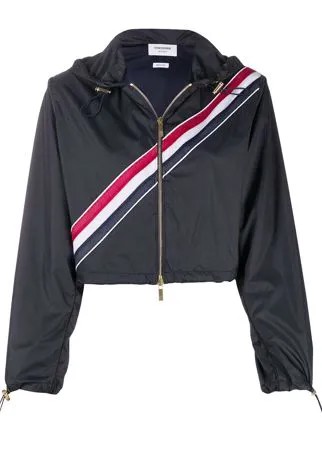 Thom Browne короткая парка с полосками RWB
