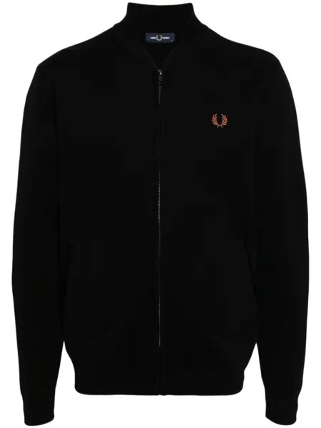 Бомбер на молнии Fred Perry, черный
