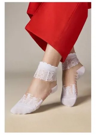 Капроновые носки Mersada Лавиния 206099, размер 35-39, белый
