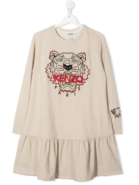 Kenzo Kids платье-толстовка Chinese New Year Tiger