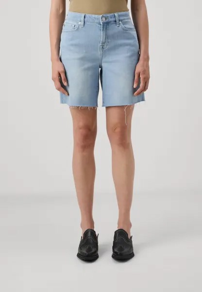 Джинсовые шорты SOUL WITH RAW CUT 7 for all mankind, светло-голубой