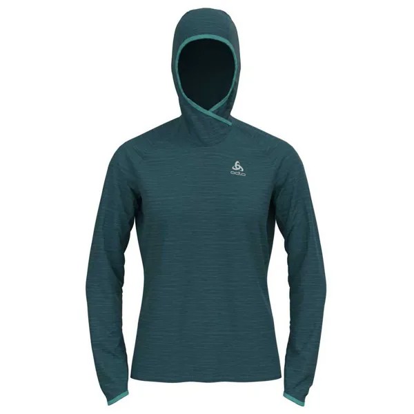 Худи Odlo Run Easy Warm, зеленый