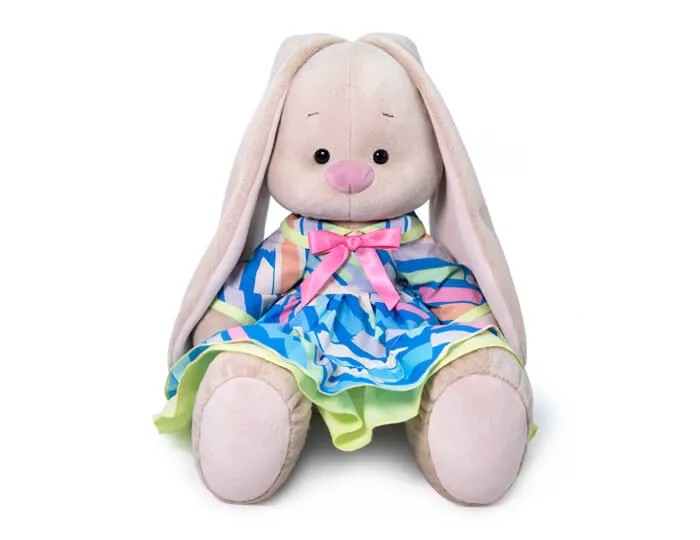 Мягкая игрушка Budi Basa Зайка Ми Большой в платье с оборками 34 см