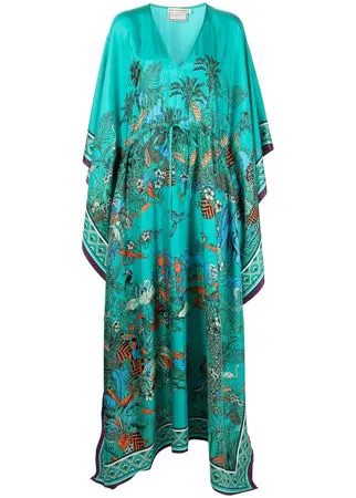 Mary Katrantzou платье-кимоно с цветочным принтом