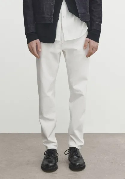 Джинсы узкого кроя Massimo Dutti, бежевый