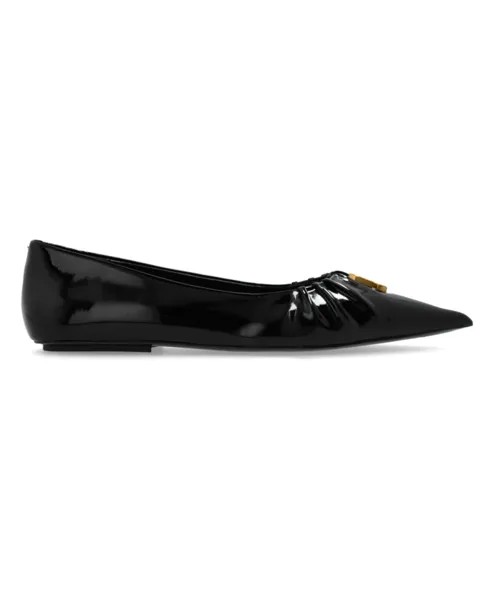 Кожаные балетки Marc Jacobs, черный