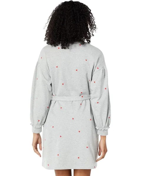 Платье Draper James Bobbie Printed Sweatshirt Dress, цвет Heather Grey Multi