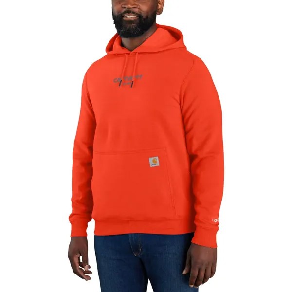 Толстовка с логотипом force свободного кроя lw Carhartt, цвет cherry tomato