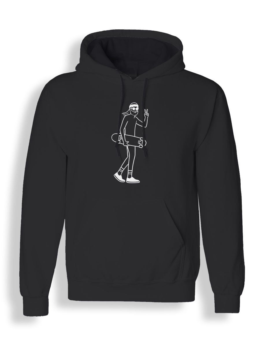 Худи унисекс СувенирShop Скейтер/Скейтборд/Skateboarding/SK8 1 черное 3XL