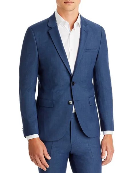 Синий пиджак Arti Extra Slim Fit Birdseye HUGO, цвет Blue