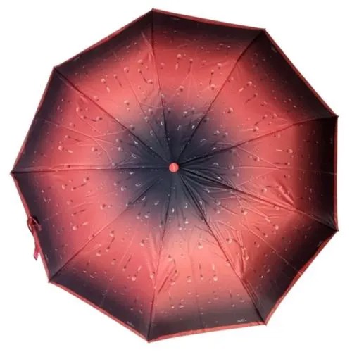 Зонт оранжевый, черный