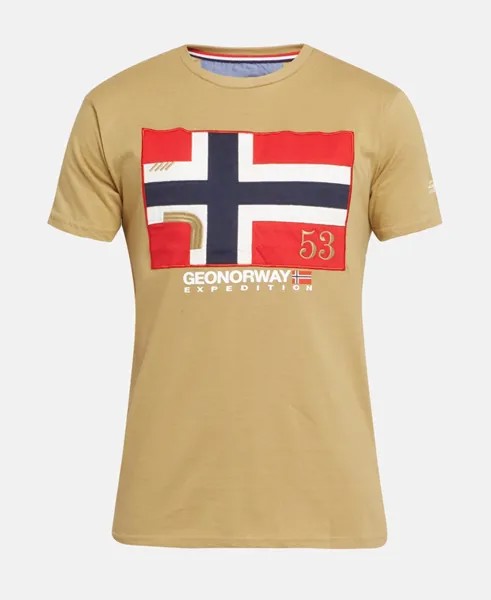 Футболка Geographical Norway, карамель