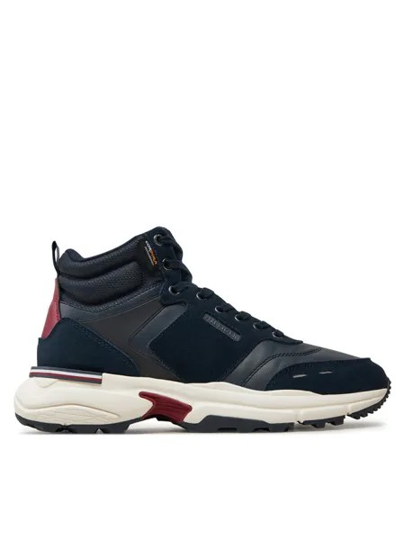 Кроссовки Tommy Hilfiger M Runner Cordura Hi Lth Mix FM0FM05222 Azul marino, темно-синий