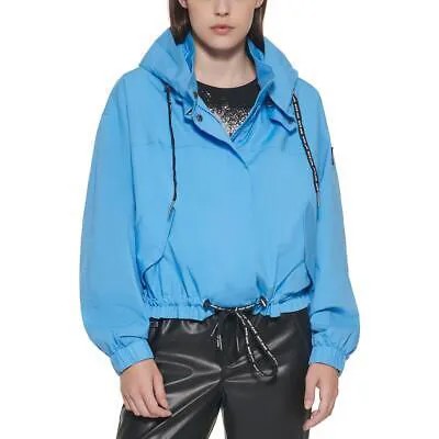 DKNY Jeans Женская синяя куртка-анорак с парашютом Верхняя одежда M BHFO 0381