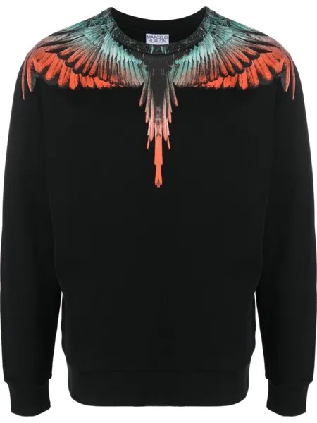 Marcelo Burlon County of Milan толстовка Icon Wings, черный