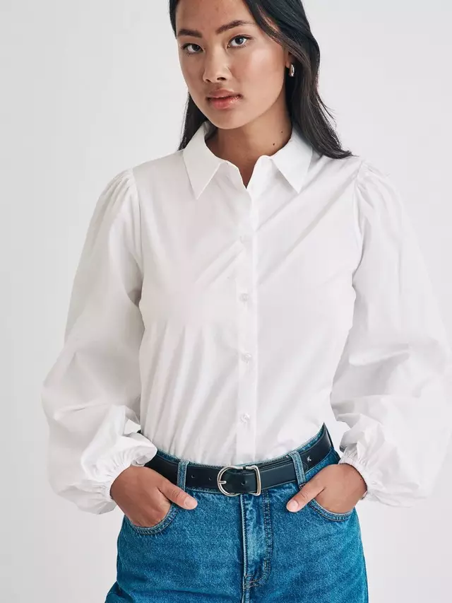Рубашка Nobody's Child Della Organic Cotton, белый
