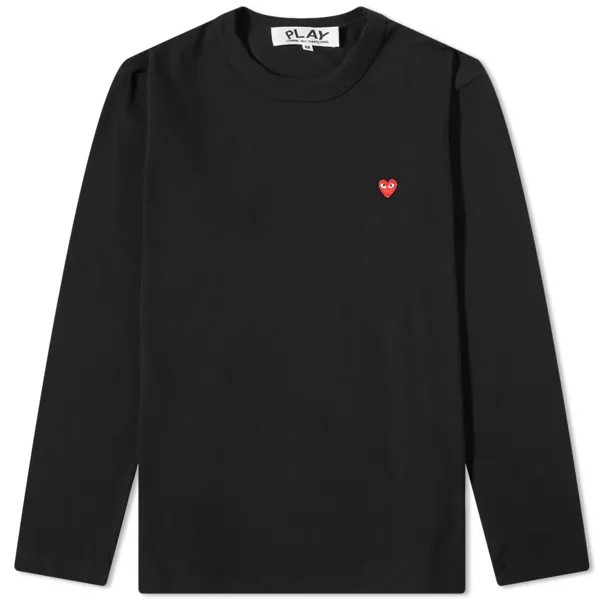 Футболка Comme des Garcons Play Long Sleeve Small Red Heart Tee