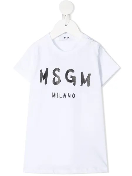 MSGM Kids футболка с логотипом