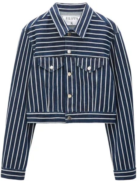 Джинсовая куртка в полоску Filippa K, синий