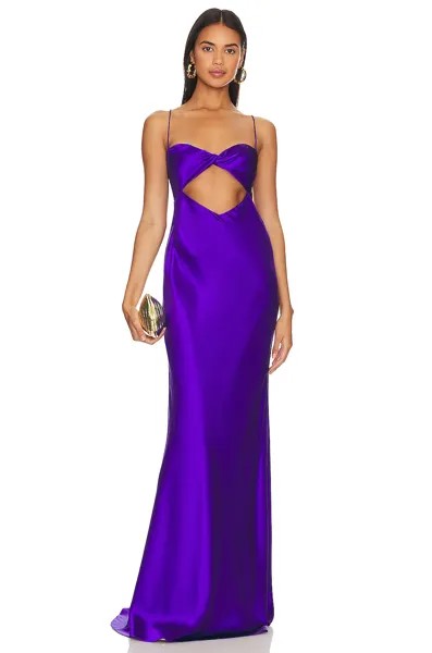 Платье The Sei Twist Bandeau Cut Out Gown, фиолетовый