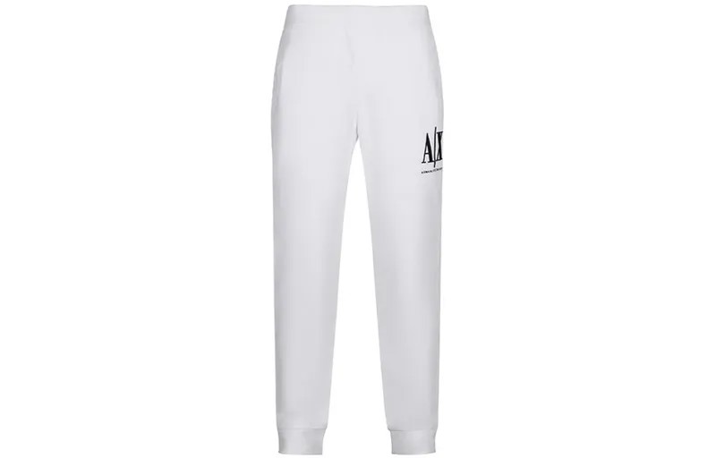 Трикотажные спортивные штаны мужские белые Armani Exchange, белый
