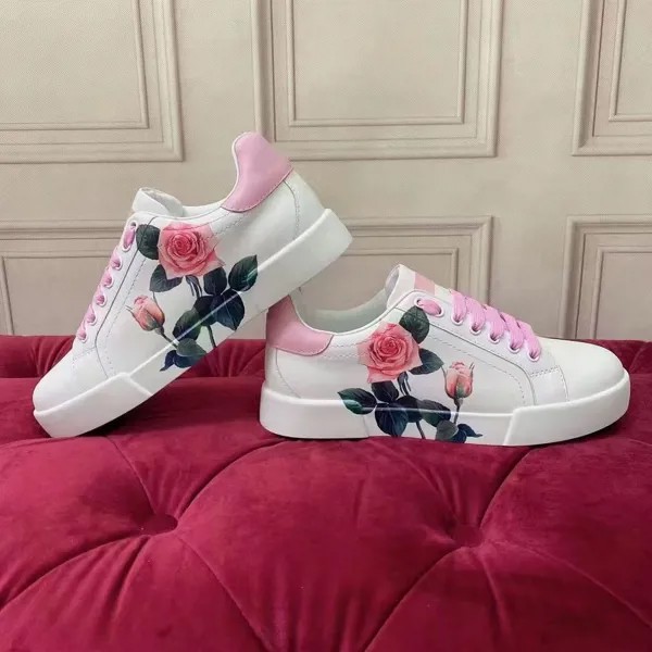 Новинка 2022, модные кроссовки для девочек и мальчиков с розовыми цветами, брендовая Розовая обувь, европейский размер 26-35