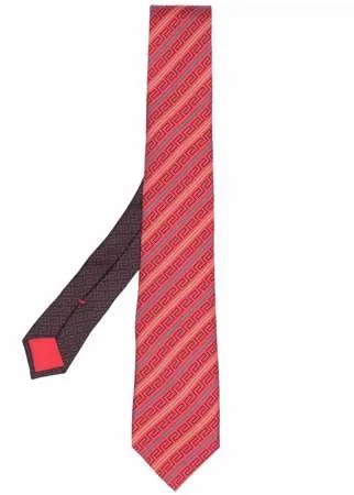 Versace галстук с узором Greca Neon