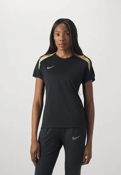 Спортивная футболка Strike Nike, цвет black/ gold
