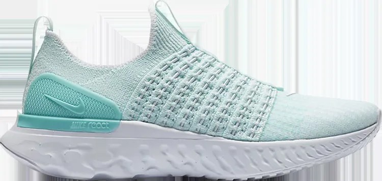 Кроссовки Nike Wmns React Phantom Run Flyknit 2 'Teal Tint Aurora', бирюзовый