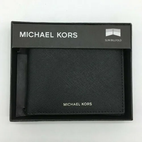 Бумажник MICHAEL KORS, фактура тиснение, черный