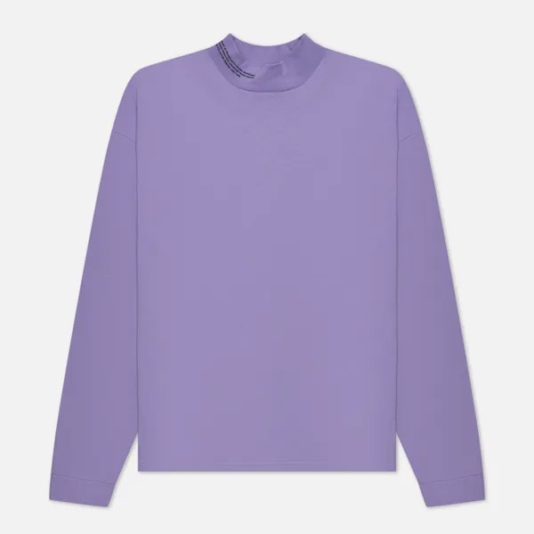 Мужской лонгслив PANGAIA Organic Cotton High Neck фиолетовый, Размер S